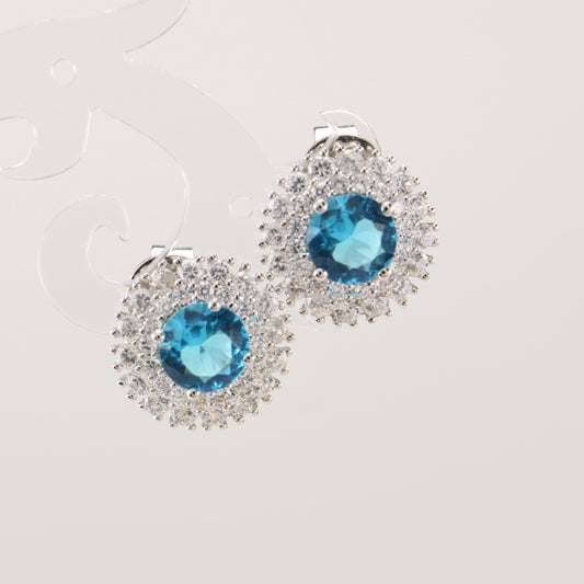 Sterling Silver Blue Earrings