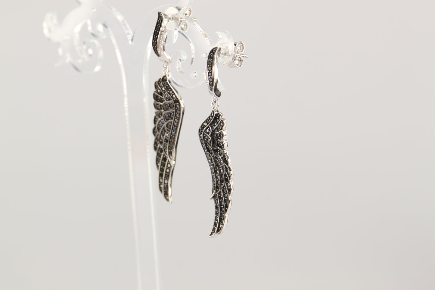 Sterling Silver Falcon Wing Earrings