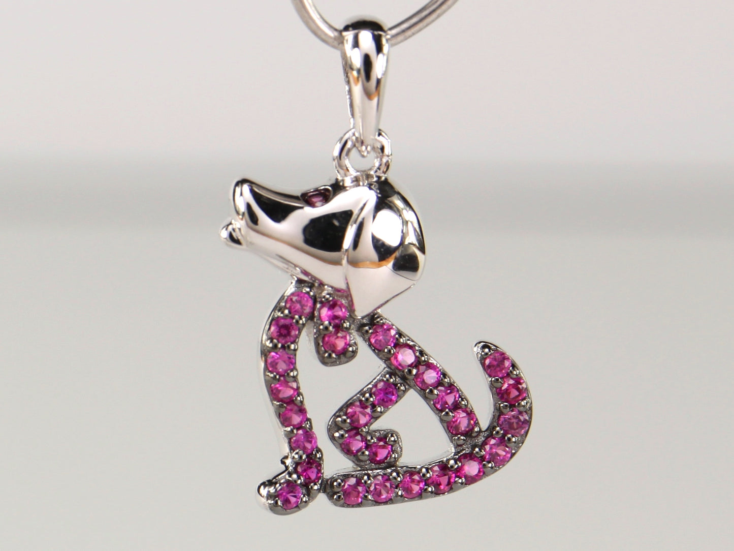 Sterling Silver Puppy Dog Necklace