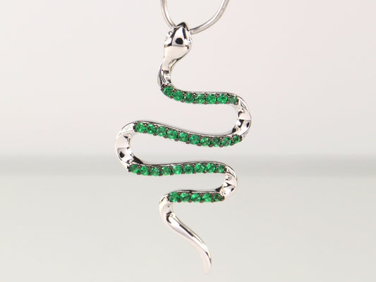 Sterling Silver Snake Necklace