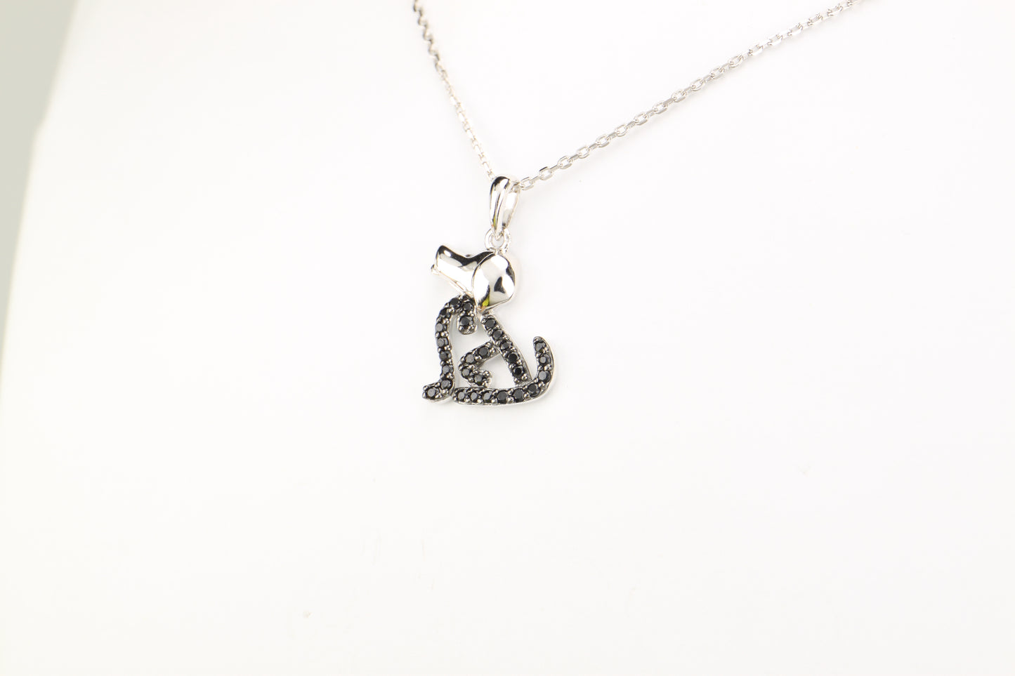 Sterling Silver Puppy Dog Necklace
