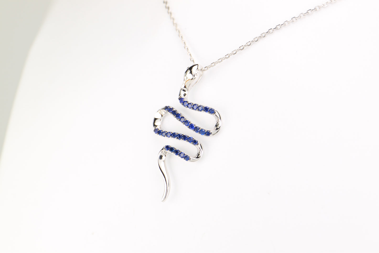 Sterling Silver Snake Necklace