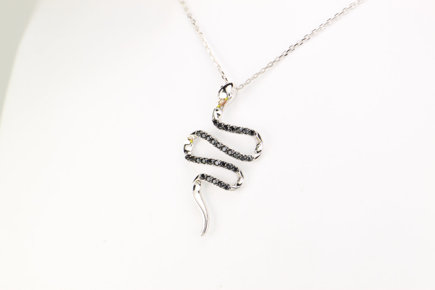 Sterling Silver Snake Necklace