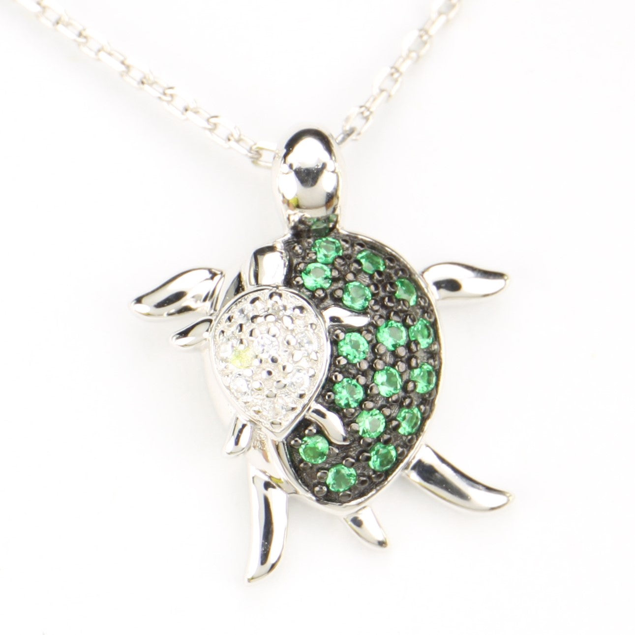 Sterling Silver Turtle Necklace