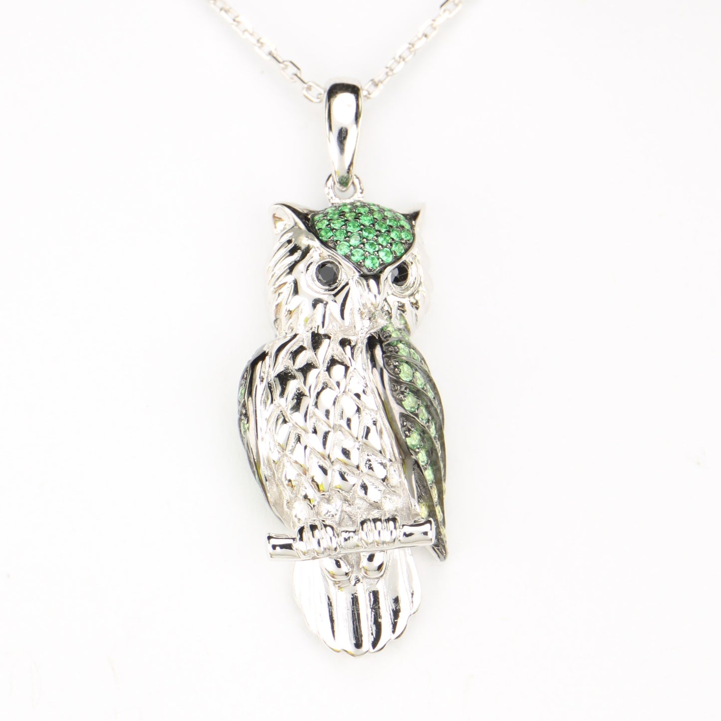 Sterling Silver Owl Necklace