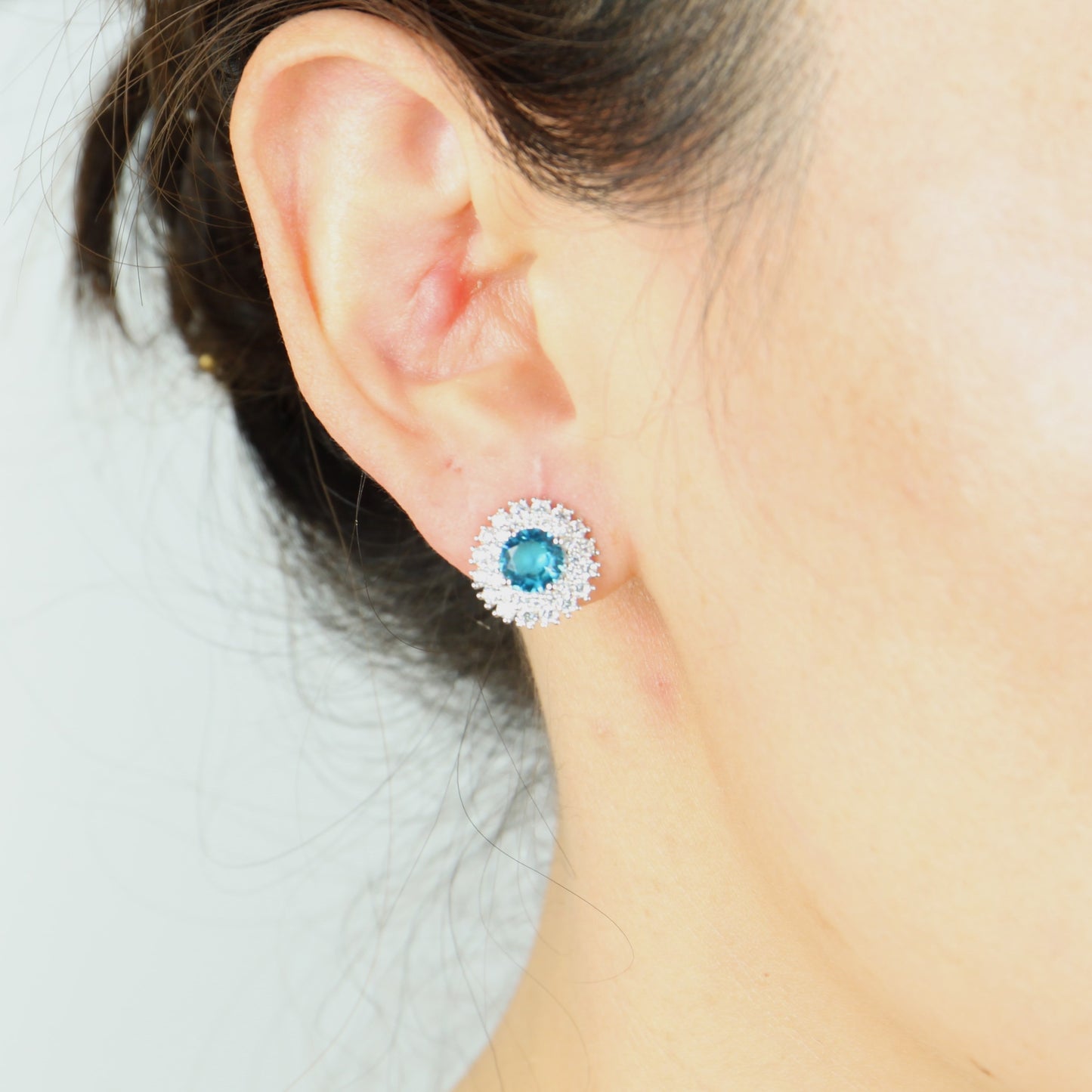 Sterling Silver Blue Earrings