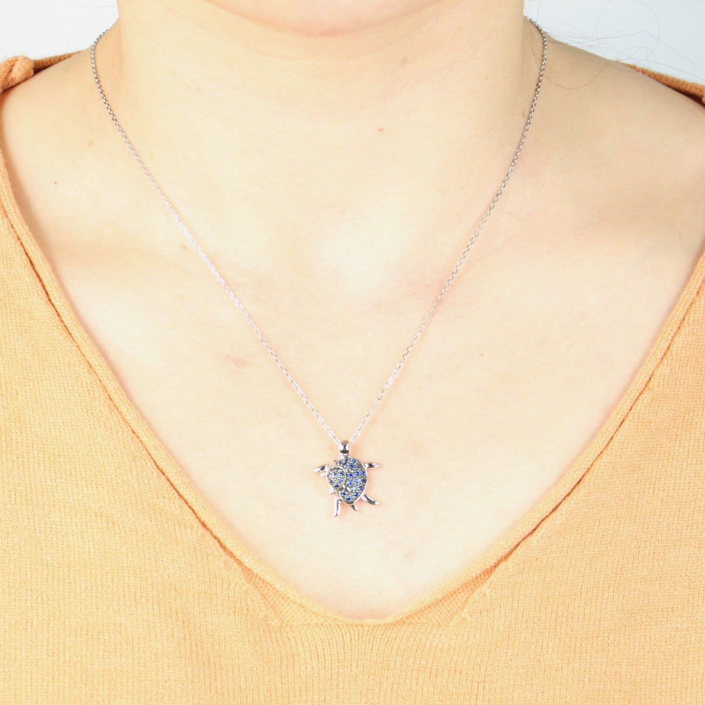 Sterling Silver Turtle Necklace
