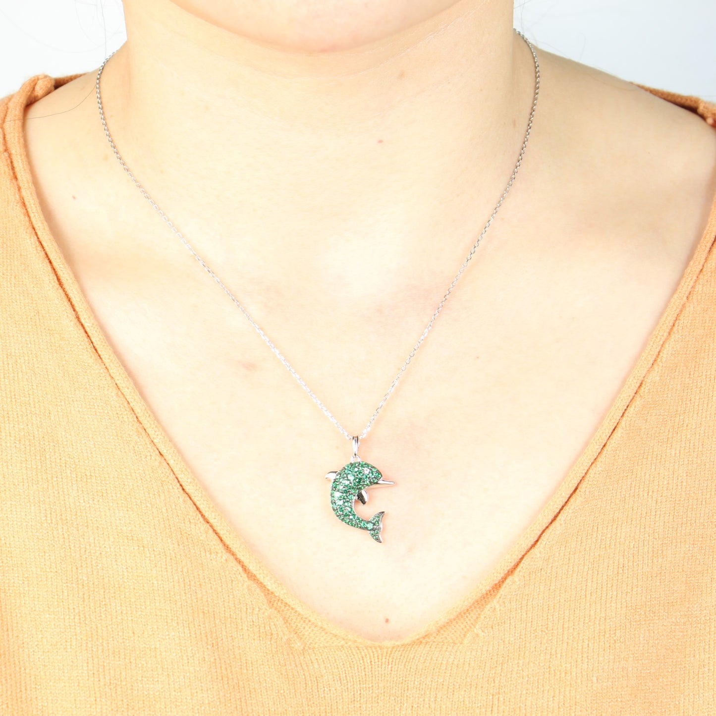 Sterling Silver Dolphin Necklace