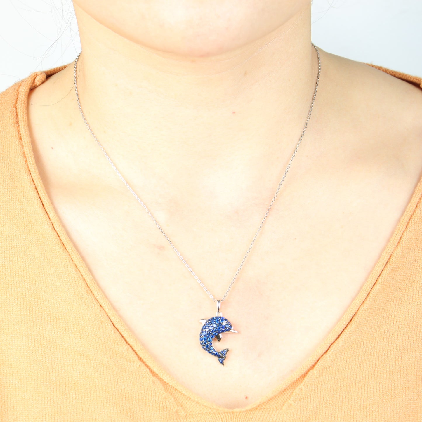 Sterling Silver Dolphin Necklace