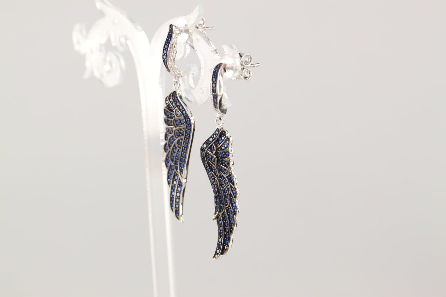 Sterling Silver Falcon Wing Earrings