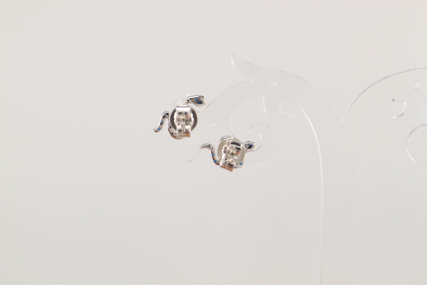 Sterling Silver Snake Earrings