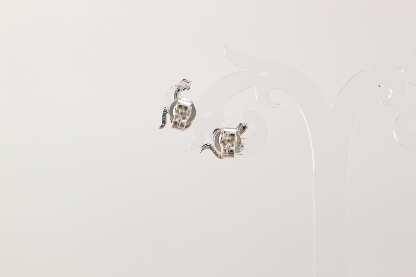 Sterling Silver Snake Earrings