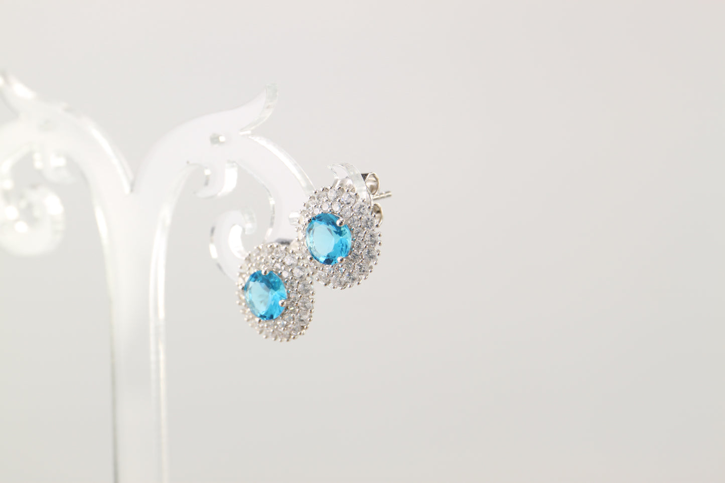 Sterling Silver Blue Earrings