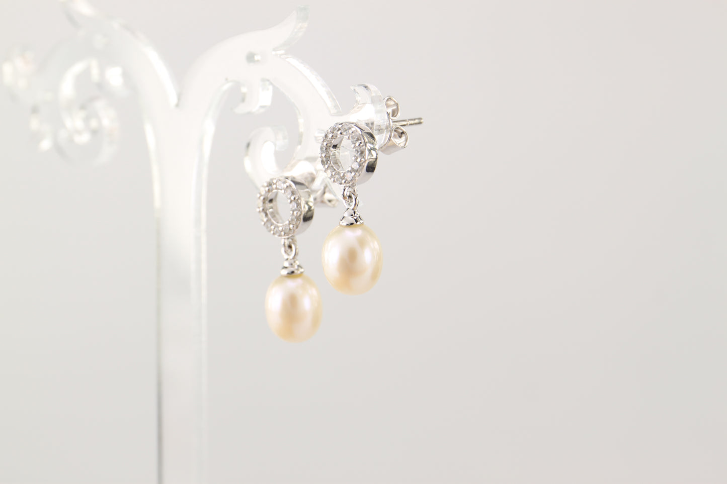 Sterling Silver Pearl Earrings