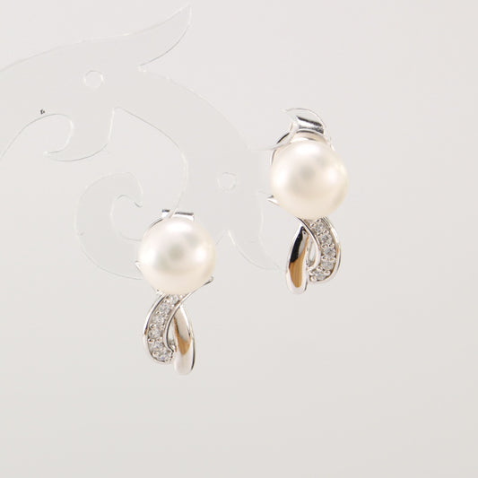 Sterling Silver Pearl Earrings