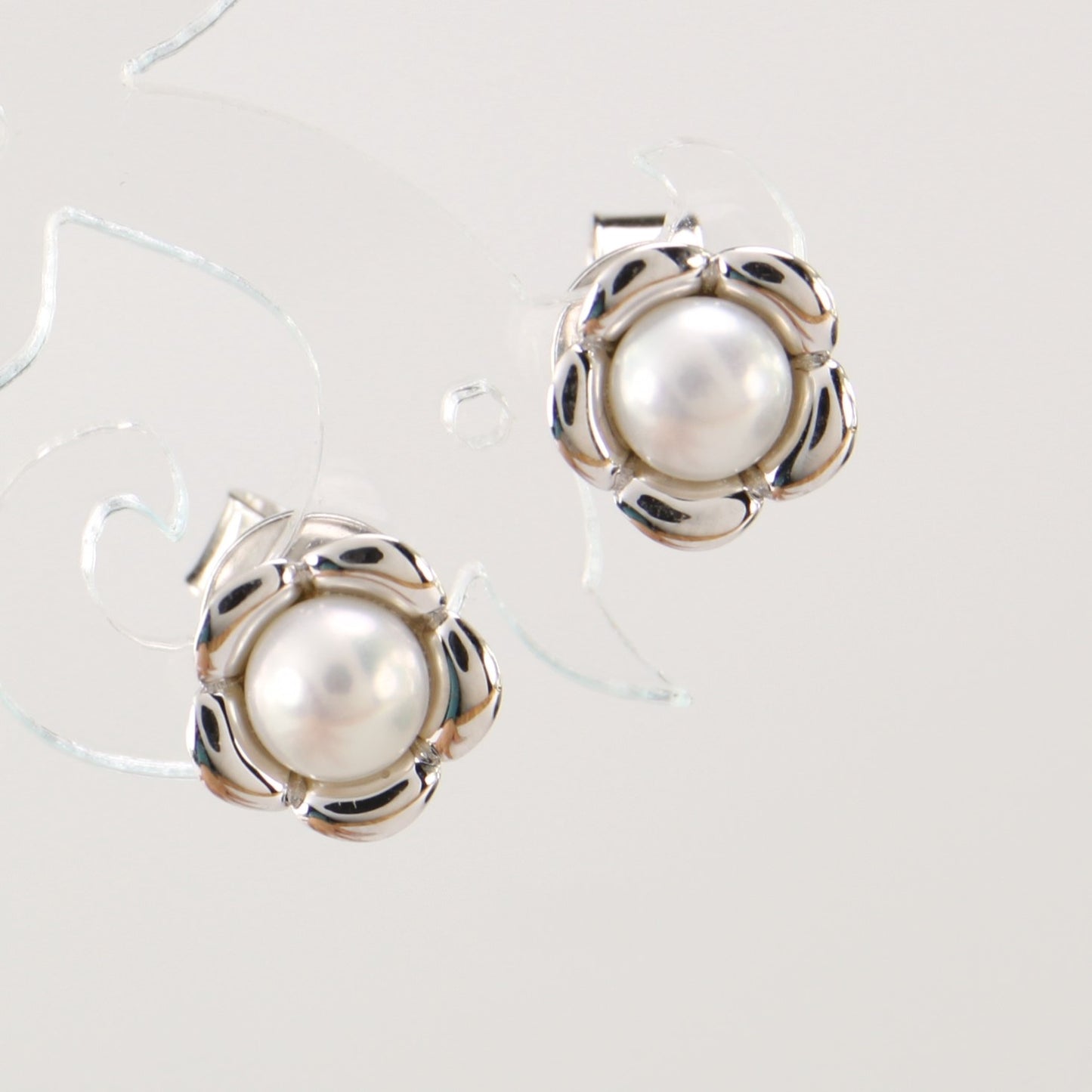 Sterling Silver Pearl Earrings