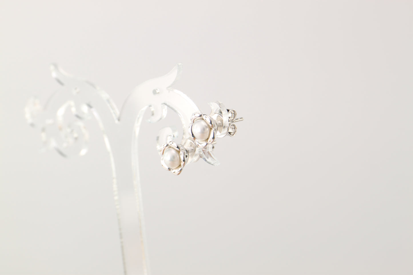 Sterling Silver Pearl Earrings